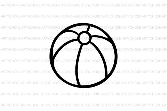 Download Beach Ball SVG, Summer Cricut Clipart - Cricut clipart Collection
