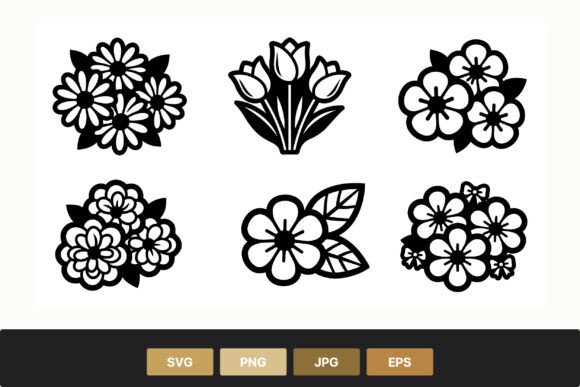Download Black and White Floral Vector Art - Floral vector art Collection