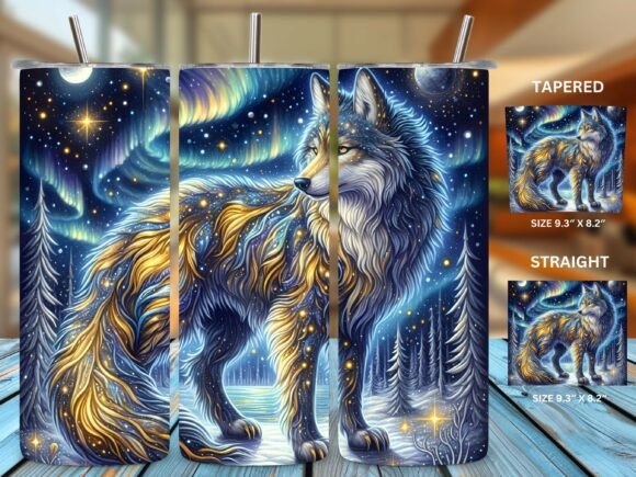 Download Magical Wolf Tumbler Wraps - Magical wolf Collection