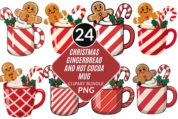 Download Christmas Gingerbread and Hot Cocoa Mug - Premium Resources